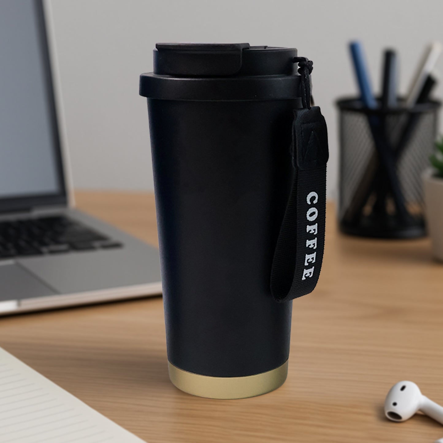 Premium Assorted Metal And Plastic Travel Mug Tumbler Cup (1 Pc Mixed Design)