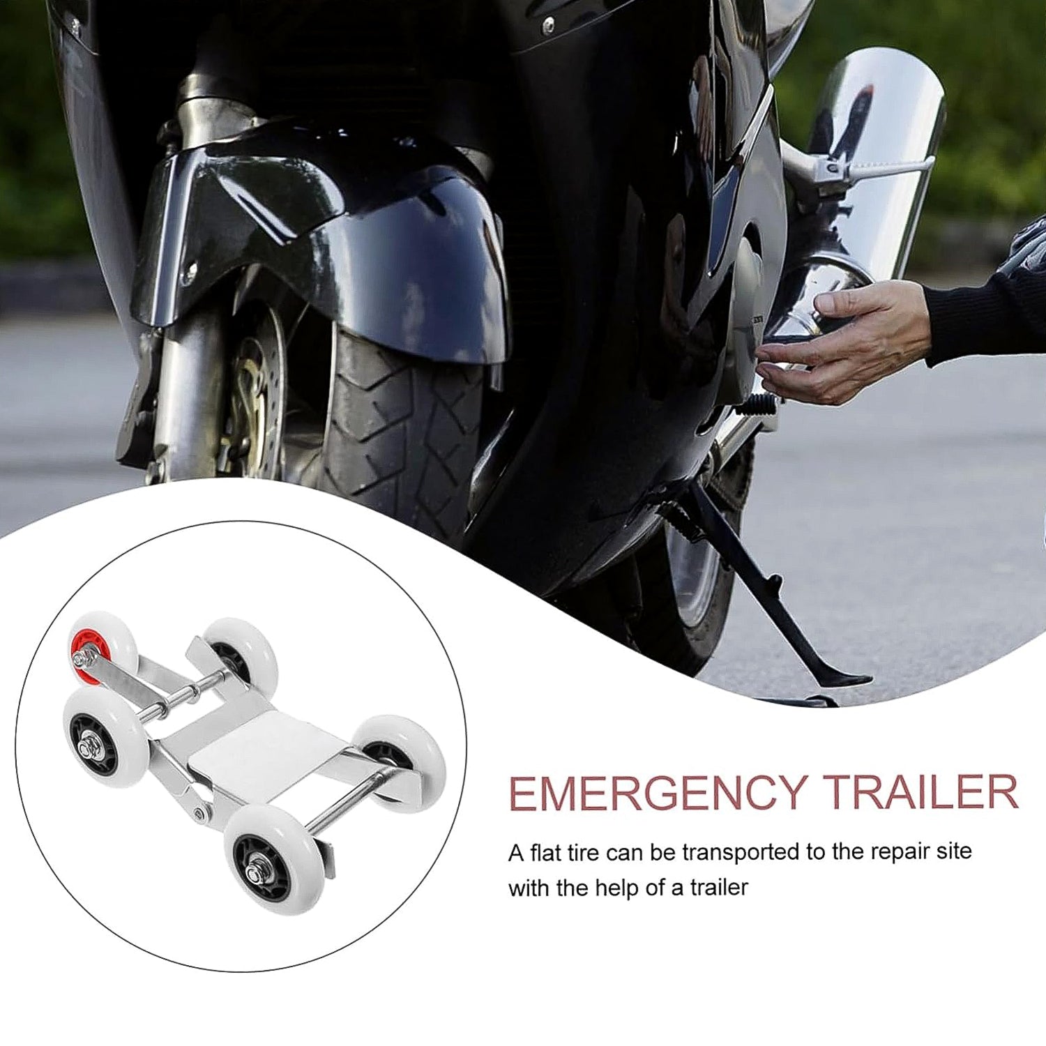 Motorcycle Roller Parking Stand