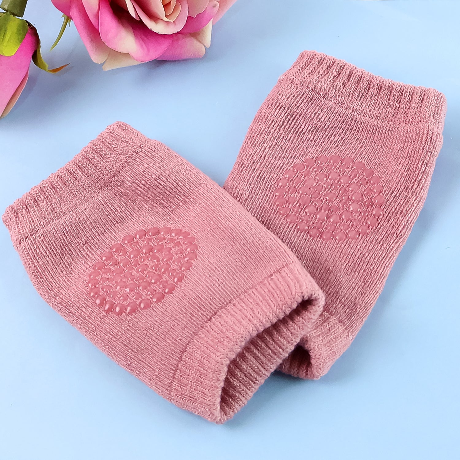 Stretchable Pink Knit Wool Leg Warmers